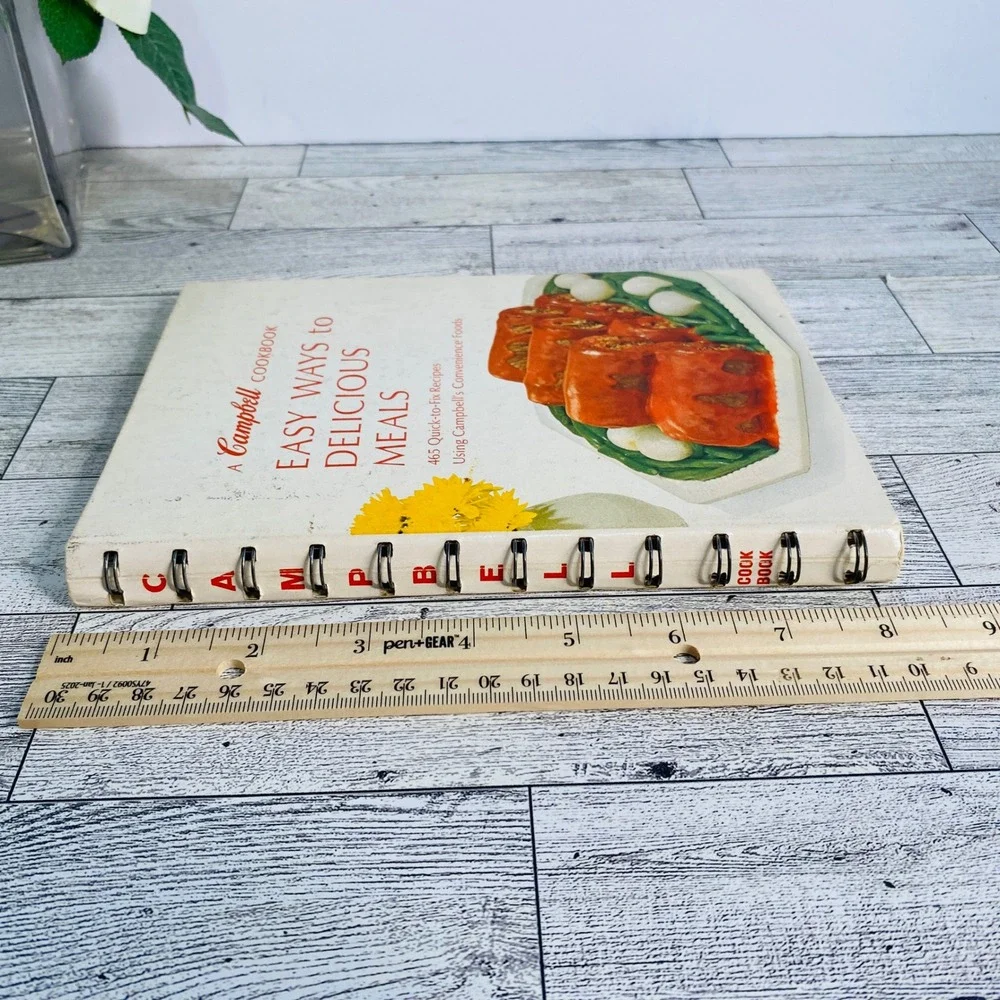 Campbell Easy Ways to Delicious Meals Cookbook 1968 Revised Ed Recipes Spiral